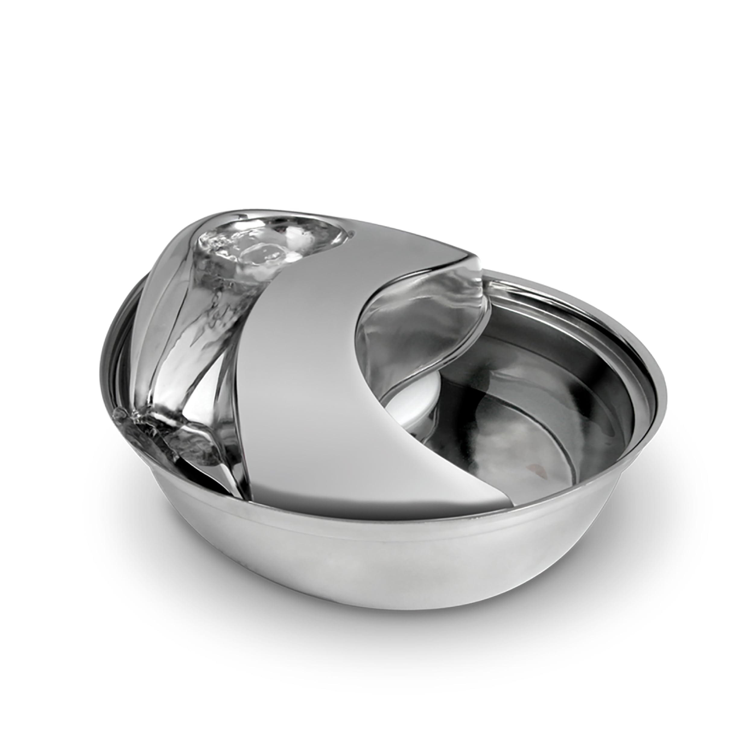 Product image of Pioneer Pet Stainless Steel Raindrop Fountain 60oz / 1.8L Capacity, Ultra Quiet Drinking Fountain