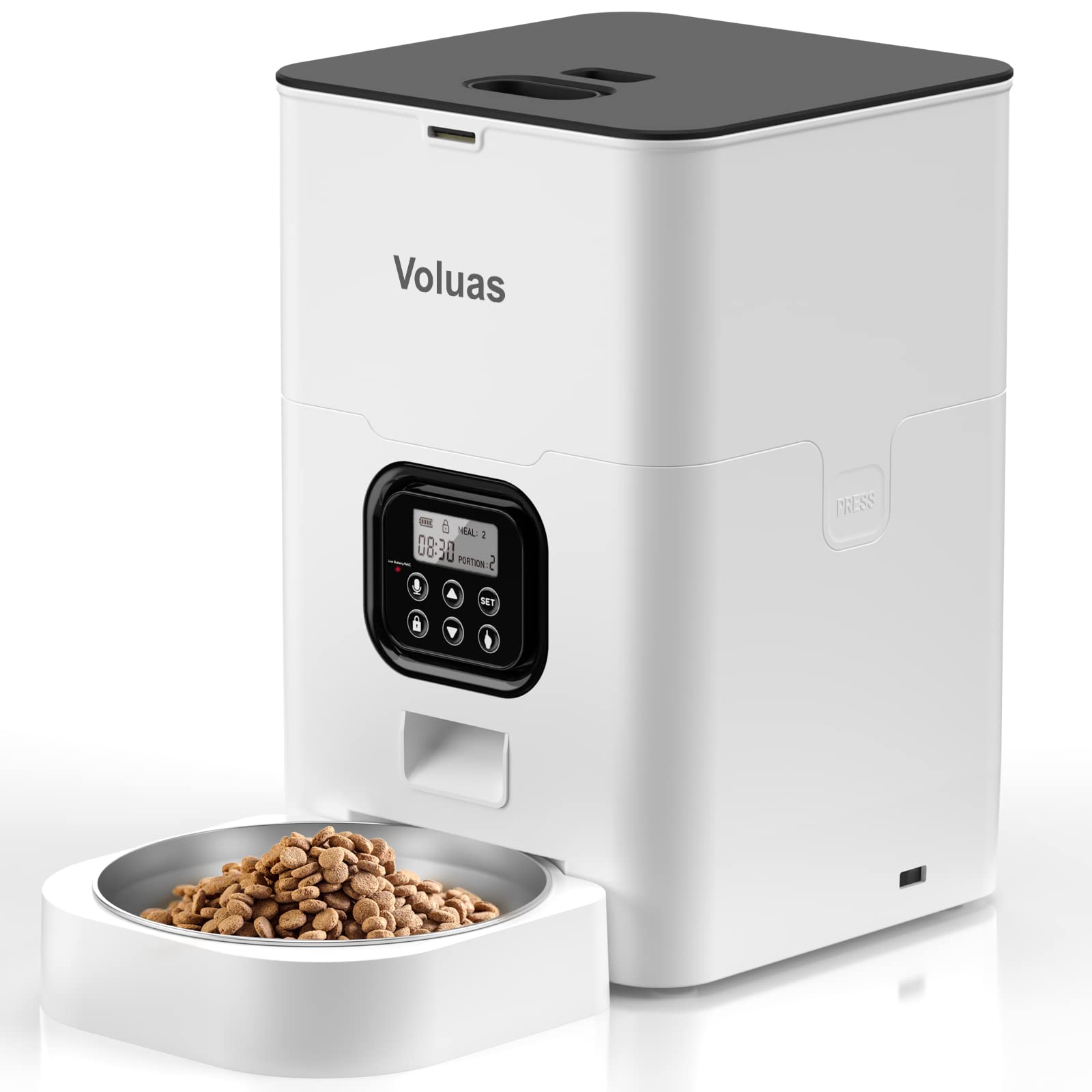 Product image of VOLUAS Automatic Cat Feeder, 4L Timed Dry Food Dispenser for Cats & Dogs